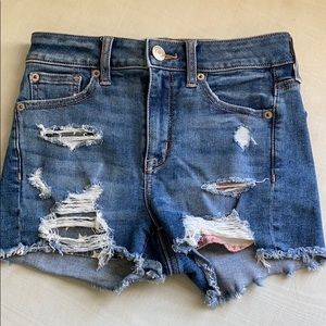 American eagle stretchy jean shorts
